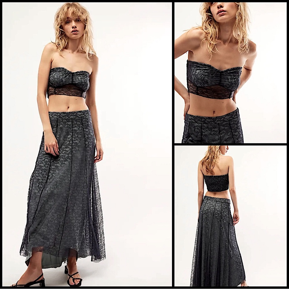 NWOT Free People Shape of You Skirt & Top Set Size M